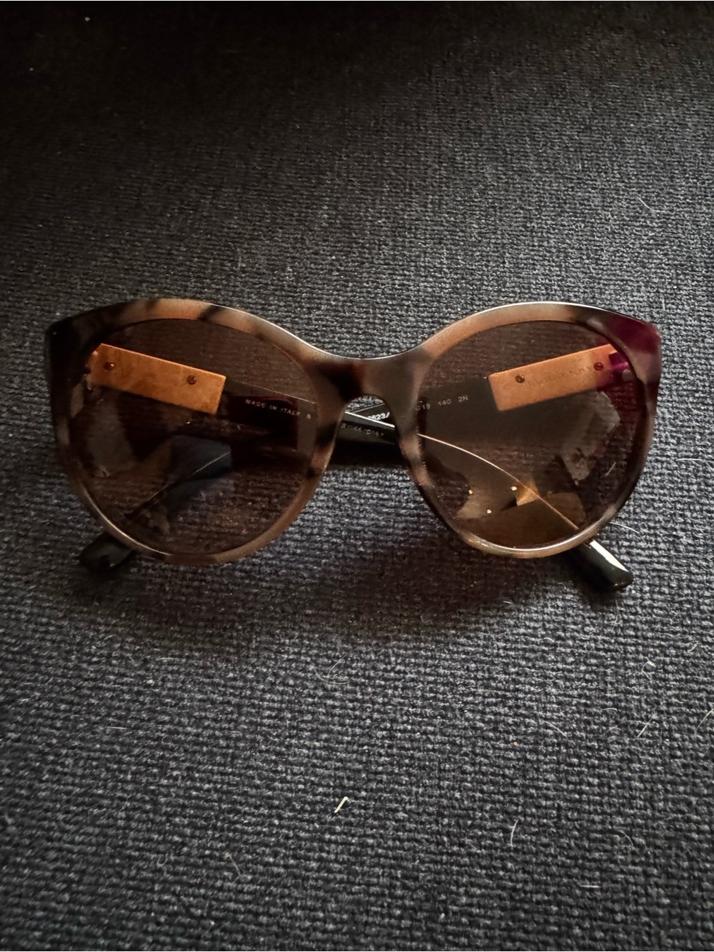 Tortoiseshell Cat-Eye Sunglasses - Brown Lenses- Burberry